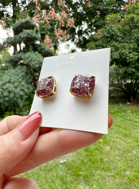 美国〓K家〓 SAMALL SQUARE STUDS 星空系列 耳钉 补货