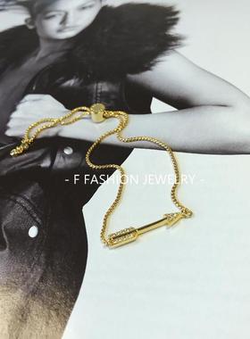 曼哈顿老牌HB LUXE ARROW CHARM 箭头手链