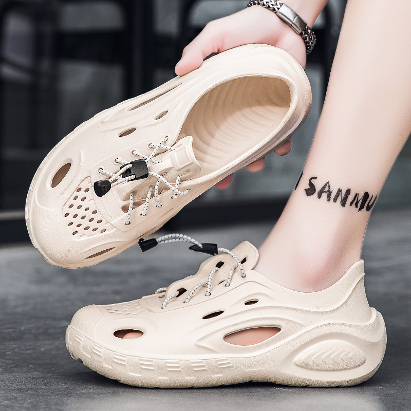 凉鞋男士夏季外穿踩屎感运动防滑防臭耐磨开车户外沙滩包头洞洞鞋,淘宝优惠券,粉丝福利购,淘宝优惠卷