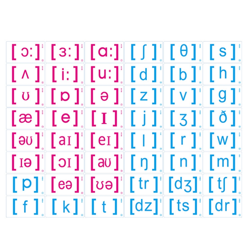 48个国际音标卡片磁性贴黑板磁力贴教师教具小学生幼儿园英语入门单词自然拼读初中生零基础外语拼音字母学习-图3