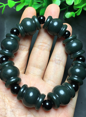 路路通手工佛珠证书新疆和田玉