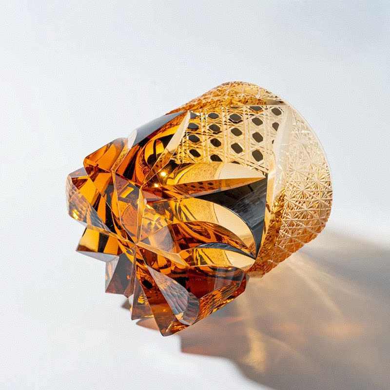 日式江户切子黑武士日式手工雕刻水晶玻璃威士忌杯洋酒杯,淘宝优惠券,粉丝福利购,淘宝优惠卷