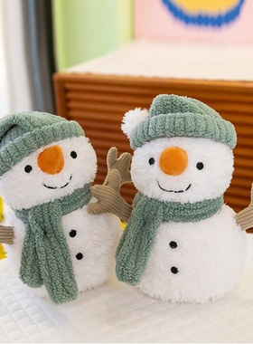 跨境可爱萨米雪人毛绒玩具柔软娃娃玩偶小抱枕家居摆件圣诞节礼物