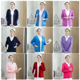 Униформа медсестры, куртка, кардиган, синяя униформа врача, трикотажный флисовый зимний свитер, увеличенная толщина