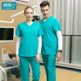 Комплект, послеоперационный лонгслив, униформа врача для работы, короткий рукав, рабочая одежда