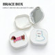 Cartoon cute expression braces storage box high-looking braces retainer storage box dentures invisible braces box