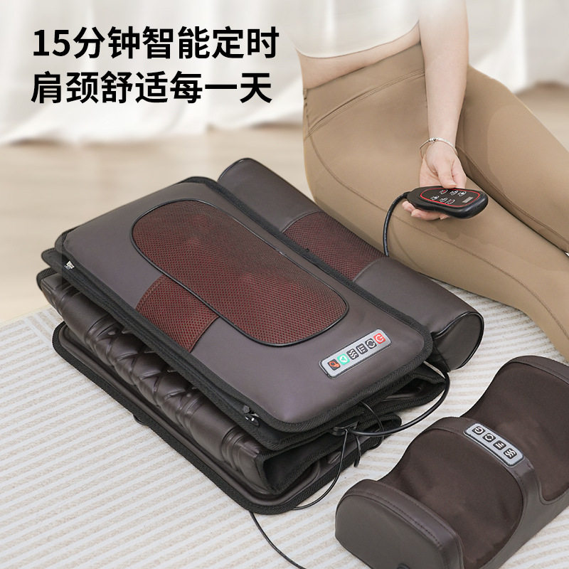 多功能颈椎按摩器腰部背部腿部按摩床垫全身按摩垫电动加热按摩垫,淘宝优惠券,粉丝福利购,淘宝优惠卷