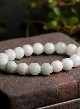 天然翡翠手链 翡翠玫瑰花玉石手串手饰品时尚男女情侣款 厂家直销