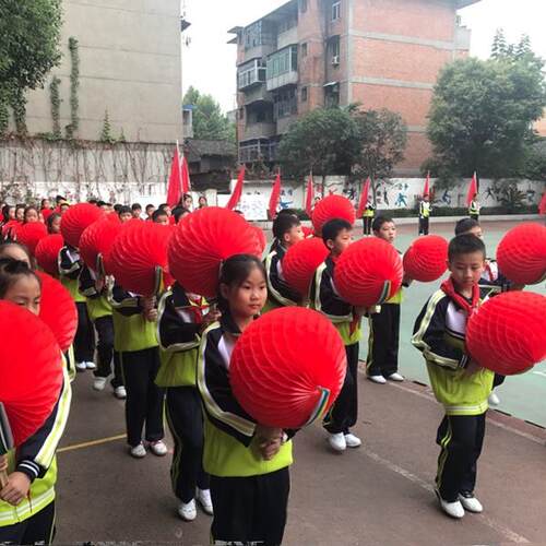 手翻花变色花球运动会开幕入场式道具大型团体操表演多色翻花道具 - 图2