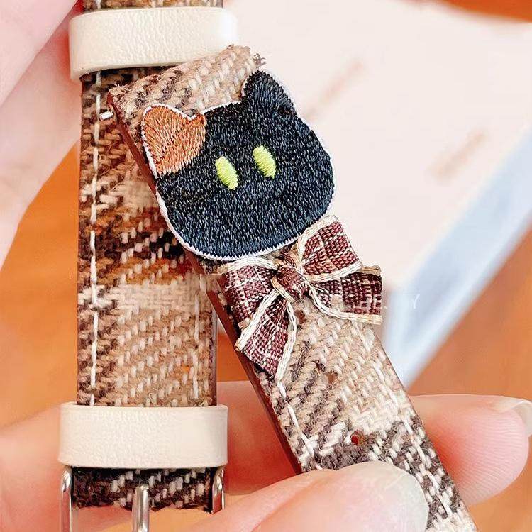 适用华为手表gt5真皮watch5秋冬gt3毛呢gt4表带4pro女GT2修猫荣耀,淘宝优惠券,粉丝福利购,淘宝优惠卷