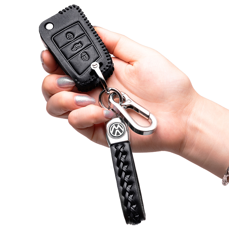 适用于2021款大众新途昂330钥匙套19途昂X380TSI四驱汽车真皮包扣 - 图1