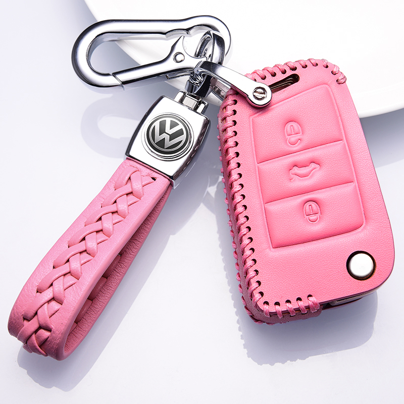 适用于2021款大众新途昂330钥匙套19途昂X380TSI四驱汽车真皮包扣 - 图0