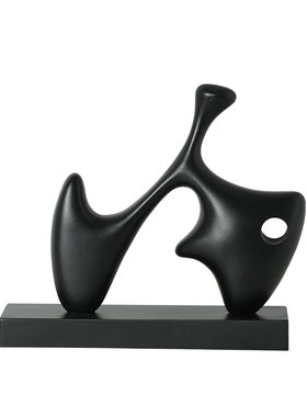 现代简约抽象不规则几何摆件样板间客厅书房书架家居软装饰品