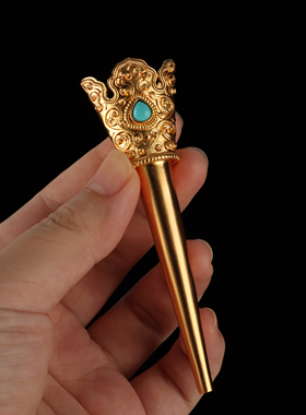 贲巴壶大慈纯金纯银佛堂供奉用品