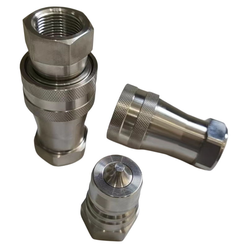 316L不锈钢液压快速接头ISO7241-A开闭式双自封高压快接头内螺纹G,淘宝优惠券,粉丝福利购,淘宝优惠卷