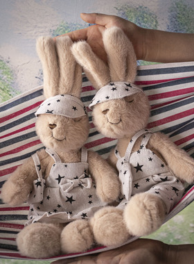 Dabron原创设计玩偶手工穿衣兔子家居摆件礼物装饰家高档公仔