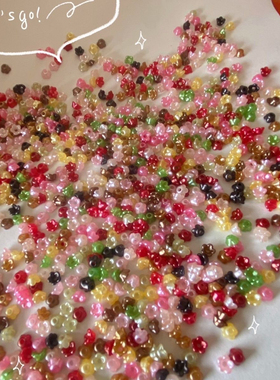 4mm迷你风铃兰小花diy串珠手工材料手链项链耳环配件饰品树脂配件