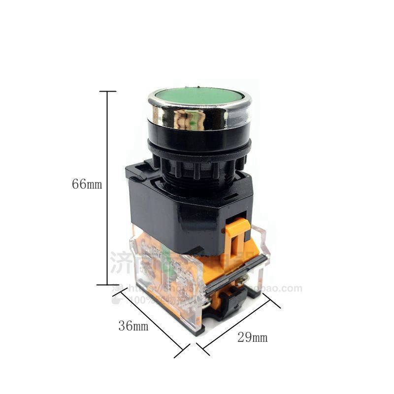 优LA38-11红绿平头按钮开关自复位la38-11BN点动启动停止一开一闭,淘宝优惠券,粉丝福利购,淘宝优惠卷