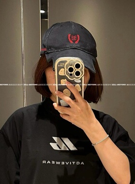 「麦穗系列」 vanailusion BB刺绣水洗黑棒球帽男女鸭舌帽情侣潮