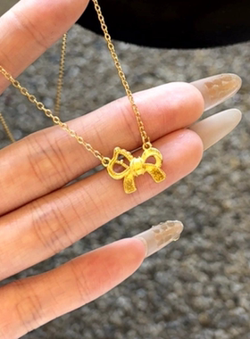 蝴蝶结小马项链女轻奢ins气质小众马年生肖毛衣链2026年新款礼物