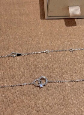 小众双环项链女士轻奢高级感锁骨链简约日常百搭学生平价饰品