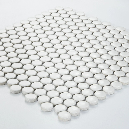 Маленькая керамическая мозаичная плитка с круглыми бусинами, черно-белая, серая, сине-зеленая, для кухни, ванной комнаты, ванной комнаты, нескользящая отделка стен и пола плиткой