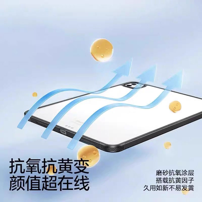 确动适用于小米平板7保护套新款11英寸亚克力7Pro磨砂硬壳pad6透明平板壳xiaomi四角气囊pad5磁吸带笔槽后壳 - 图3