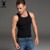 Playboy cotton nam vest thoải mái co giãn vest nam Chủ đề hình chữ I độ ẩm thấm hút bông - Áo vest