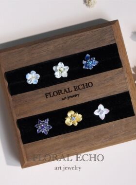 一瞬花期|芙音 原创小花耳钉合集手工纯银耳饰高级感通勤精致礼物