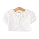 New short-sleeved girls' shawl summer white dress