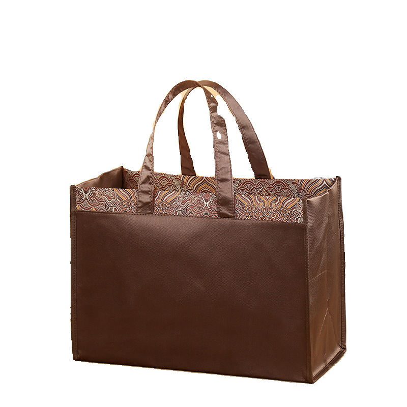 高档丝绸布袋茶叶茶饼袋红茶便携手提袋商务袋购物袋礼品袋定制 - 图3