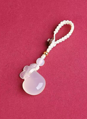 钱袋子白玛瑙五行属金饰品金乾卦