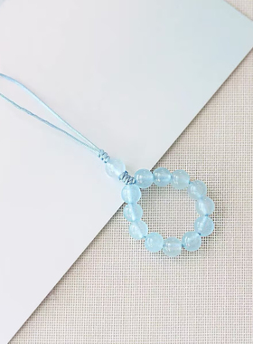 乌金黑曜石喜补水海蓝宝男女指环