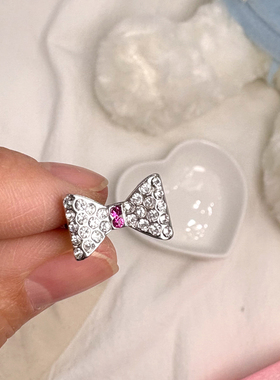 韩国进口女童蝴蝶结镶钻戒指指环