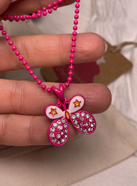 新款韩版闪钻发光爱心串珠儿童项链手链套装女童宝宝首饰品小玩具