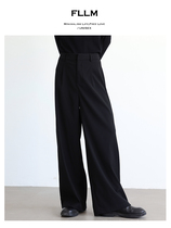 fllm classic single pleat design pituality casual micro-straightaway long pants Western pants