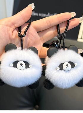 网红小熊猫钥匙扣毛绒公仔挂件