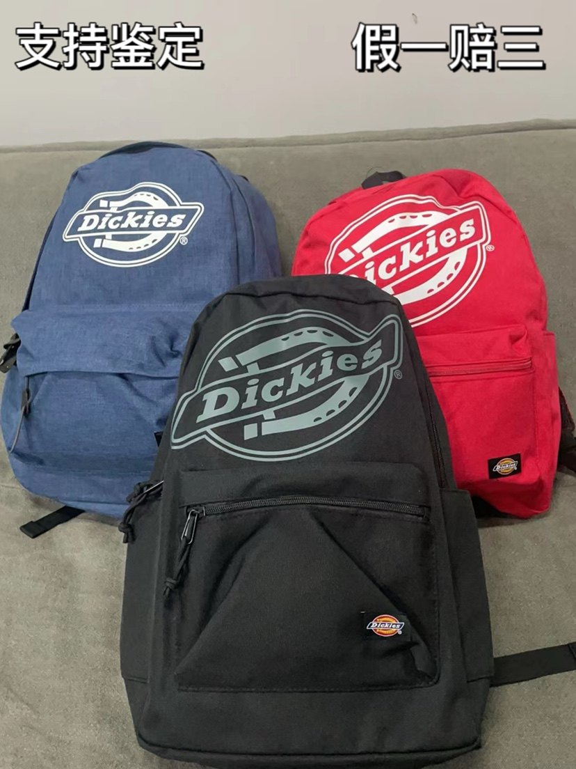 Dickies经典印花Logo潮流滑板印花图案涤纶书包双肩包男女同款