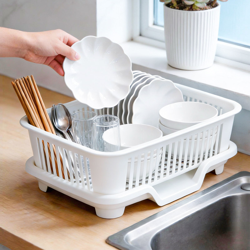 碗筷收纳盒碗柜带盖装餐具碗盘箱放碗家用置物厨房碗架沥水碗碟架,淘宝优惠券,粉丝福利购,淘宝优惠卷