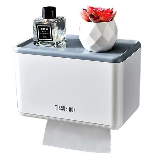 Санитарная бумажная коробка ткани для водонепроницаемой пунш -пунш -туалет туалет, бумага -стена -домашнее использование рука натирая бумажная полка