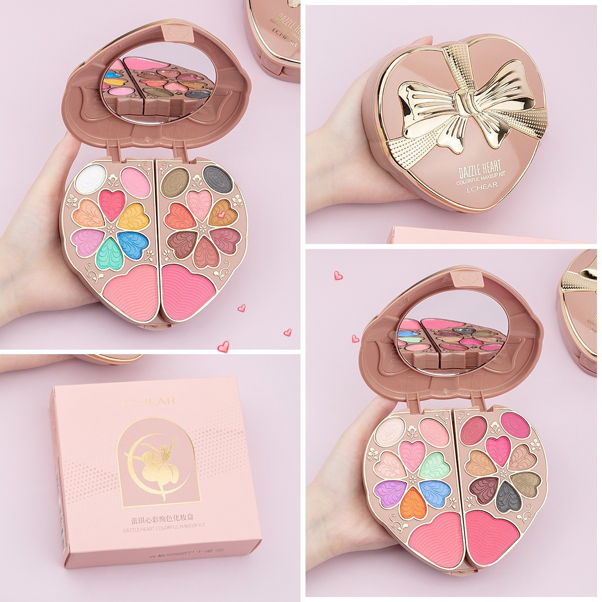 儿童舞台妆眼影盘彩妆套装元旦表演出专用化妆品腮红粉饼一体盘,淘宝优惠券,粉丝福利购,淘宝优惠卷