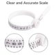 Finger measurement soft ruler with magnifying glass ring size measurement circle portable tool