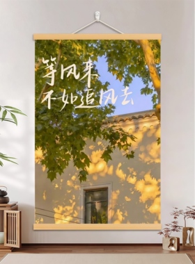 顶峰相见勇敢的青春正能量装饰画挂画宿舍卧室客厅背景墙面画布