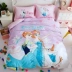 Phim hoạt hình lãng mạn đông lạnh cotton bốn mảnh Aisha Princess quilt cover tờ trẻ em bộ đồ giường ba mảnh - Bộ đồ giường bốn mảnh