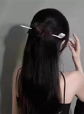 【大捡漏】银色发簪女士盘发古风祥云镀银色如意簪子送妈妈