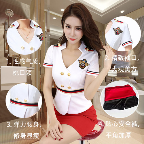 酒店足浴技师工作服新款女性感气质养生洗浴按摩短袖套装足疗衣服 - 图0