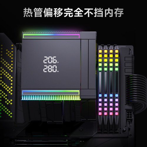 冰曼MT880数显CPU散热器8热管1851双塔AMD风冷1700电脑i5风扇AM5 - 图1