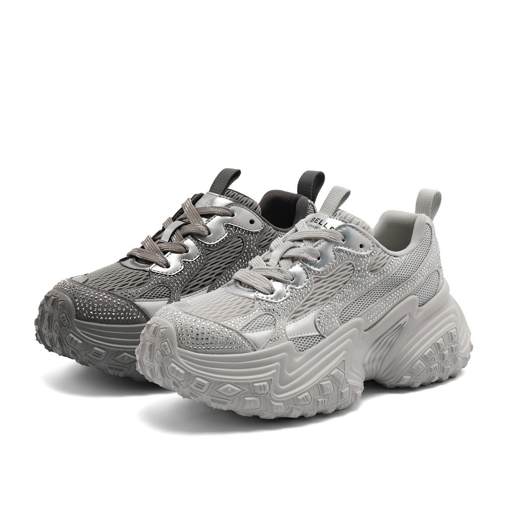 国内专柜正品2024秋款百丽老爹鞋水钻厚底运动休闲女鞋C1E1 C1E1D,淘宝优惠券,粉丝福利购,淘宝优惠卷