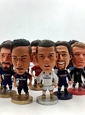 人偶公仔足球明星C罗梅西小摆件