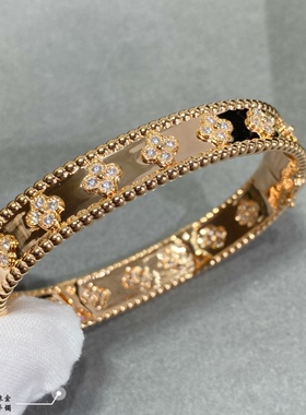 新款万花筒手镯精工高版本V金镀18K玫瑰金镶钻网红ins潮时尚气质